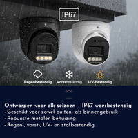 Beveiligingscamerasysteem Draadloos - 5MP Dome camera - Wit