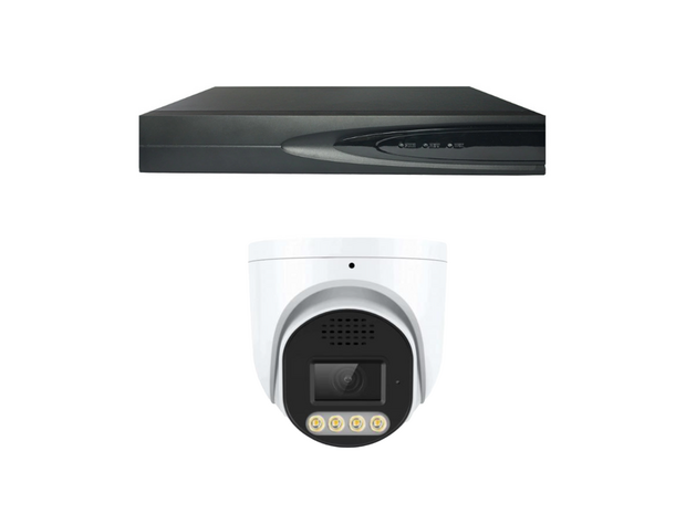 Beveiligingscamerasysteem Draadloos - 8MP Dome camera - Wit