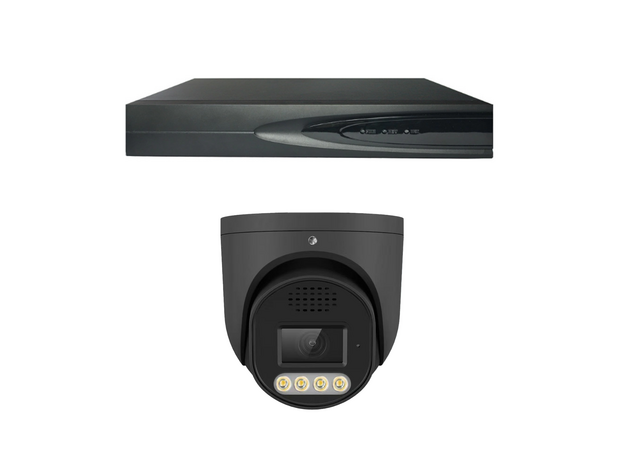 Beveiligingscamerasysteem Draadloos - 8MP Dome camera - Zwart